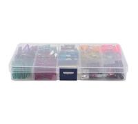 Jzoowar 130Pz Assortimento di Fusibili per Auto a Standard, 1A 2A 3A 4A 5A 7.5A 10A 15A 20A 25A 30A 35A 40A Kit di Fusibili - Assortimento di Fusibili per Automobili ATC/Apr/ATO/ATS