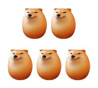 Jzoowar 5X Egg Dog Shiba Inu Realistico Un Forma di Decorazione da Scrivania Cane e Unione di Uova Decorazione per Uffici Domestici Divertenti Regali di Natale
