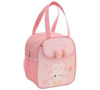 Jzoowar Borsa per Il Pranzo Kawaii per Ragazze Borsa per Il Pranzo Borsa Termica Borsa Tote Riutilizzabile per Lavori Caldi o Freddi Rosa