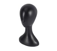 Jzoowar Lady Testa Parrucca In Plastica Alta Testa Modello Femminile Nera