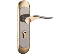 Jzoowar Maniglia per porta interna per la casa con serratura di sicurezza Set di chiavi in lega di alluminio