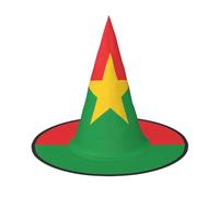JZQZH Bandiera del Burkina Faso Cappello da strega di Halloween 1 Comodo e Durevole Alla Moda e Personalizzato Accessori per Feste