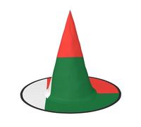 JZQZH Bandiera del Madagascar Halloween Cappello da strega 1 comodo e durevole alla moda e personalizzato accessori per feste