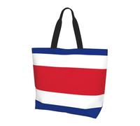 JZQZH Borsa a tracolla leggera da donna con bandiera del Costa Rica, borsa a tracolla riutilizzabile robusta e durevole per il pendolarismo quotidiano
