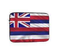 JZQZH Borsa per computer portatile da 10 pollici antiurto portatile con bandiera delle Hawaii borsa modello americano per viaggi d'affari lavoro università