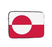JZQZH Borsa per computer portatile da 10 pollici antiurto portatile con moda bandiera della Groenlandia modello borsa per viaggi d'affari lavoro università
