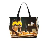 JZQZH Busy Baker, borsa da viaggio con cerniera, grande capacità, per uso estivo all'aperto, elegante e durevole