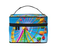 JZQZH Corlorful Park, trousse portatile per cosmetici, organizer per viaggi, campeggio, hotel e viaggi a lunga distanza