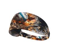 JZQZH Fascia da rugby on Fire Sports altamente elastica, traspirante, leggera e resistente, per corsa, fitness, yoga, ciclismo