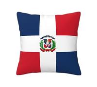 JZQZH Federa per cuscino, 40,6 x 40,6 cm, stampa Repubblica Dominicana, tessuto morbido delicato sulla pelle, per divano e camera da letto