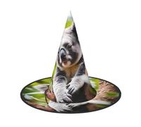 JZQZH Happy Cute koala Halloween Witch Hat 2 PCS comodo e durevole alla moda e personalizzato accessori per feste
