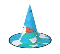 JZQZH Happy White Goose Halloween Witch Hat 3 PCS Comodo e Durevole Alla Moda e Personalizzato Accessori per Feste
