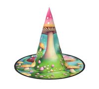 JZQZH Meraviglioso cappello da strega di Halloween a forma di funghi, comodo e durevole, alla moda e personalizzato, accessori per feste