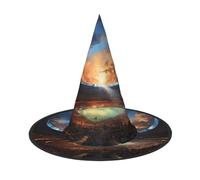 JZQZH Meraviglioso cappello da strega per Halloween, 3 pezzi, comodo e durevole, alla moda e personalizzato, accessori per feste