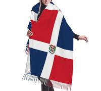 JZQZH Sciarpa calda autunnale e invernale con stampa Repubblica Dominicana, morbida e delicata sulla pelle, pieghevole, adatta per i pendolari quotidiani