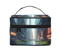 JZQZH The City on the Water Borsa cosmetica portatile organizer personalizzato per viaggi, campeggio, hotel e viaggi a lunga distanza