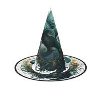 JZQZH The Green Flying Fish Halloween Witch Hat 2 PCS comodo e durevole alla moda e accessori personalizzati per feste
