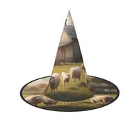 JZQZH Un sacco di simpatiche pecore Halloween strega cappello 1 comodo e durevole alla moda e personalizzato accessori per feste