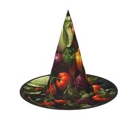 JZQZH Un sacco di verdure fresche cappello da strega di Halloween 1 comodo e durevole accessori alla moda e personalizzati per feste