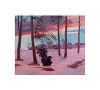 JZSDGB Stampa Su Tela Wall Art di Carlo Fornara Poster-Riproduzione Quadro Famosi classica'Il vento di Aquilon.Paesaggio Stampe e Quadri su Tela per Home Decor 60x80cm(24x31in) Senza cornice