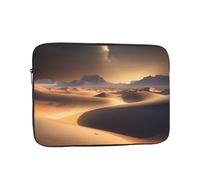 JZSTY Borsa per computer portatile, antiurto, portatile, alla moda, con stampa di stelle del deserto, per viaggi di lavoro, università, Nero , 13 inch