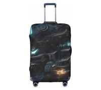 JZSTY Copertura durevole ed elegante della valigia del robot del futuro per viaggi e affari, resistente ai graffi e alla polvere, bianco, x-large