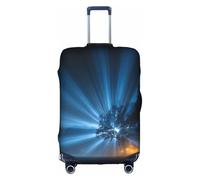 JZSTY Copertura durevole ed elegante per valigia con albero luminoso, per viaggi e affari, resistente ai graffi e alla polvere, bianco, L