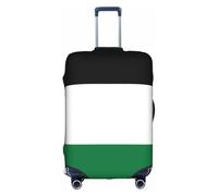 JZSTY Copertura per valigia durevole ed elegante con bandiera dello Stato della Palestina, per viaggi e affari, resistente ai graffi e alla polvere, bianco, S