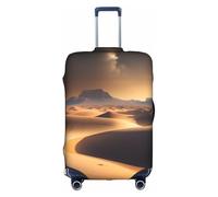 JZSTY Copertura per valigia durevole ed elegante con stelle del deserto, per viaggi e affari, resistente ai graffi e alla polvere, bianco, L