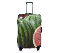 JZSTY Copertura per valigia resistente ed elegante con gocce di rugiada di melone, per viaggi e affari, resistente ai graffi e alla polvere, bianco, x-large