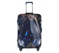 JZSTY Custodia per valigia, resistente ed elegante, con fiore di cristallo, per viaggi e affari, resistente ai graffi e alla polvere, bianco, x-large