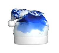 JZSTY Versatile cappello di Natale squisite stampe di città silenziosa per Natale Capodanno festa festa forniture