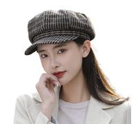 JZTDYPP Cappello Donna Cappelli per Donna Invernali Caldi Anti-età Berretto Militare Berretto Ottagonale Berretto Casual con Visiera Femminile Boina