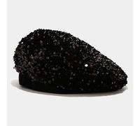 JZTDYPP Cappello Donna Cappello A Cilindro con Paillettes, Berretto Autunnale E Invernale, Cappello da Pittore Versatile da Strada, Cappello da Pittore da Donna, Cappello da Zucca