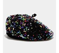 JZTDYPP Cappello Donna Cappello A Cilindro con Paillettes, Berretto Autunnale E Invernale, Cappello da Pittore Versatile da Strada, Cappello da Pittore da Donna, Cappello da Zucca
