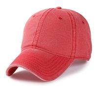 JZTDYPP Cappello Uomo Cappelli Snapback da Donna in Denim E Cotone, Estivi, con Testa Grande, da Uomo, Oversize, Grandi, 56-60 Cm, 60-65 Cm, Rosso, 60-65 Cm