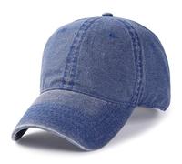 JZTDYPP Cappello Uomo Cappelli Snapback da Donna in Denim E Cotone, Estivi, con Testa Grande, da Uomo, Oversize, Grandi, da Baseball, 56-60 Cm, 60-65 Cm, Blu, 60-65 Cm