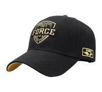 JZTDYPP Cappello Uomo Cappellino da Baseball Big Head Man Plus Size da Uomo per Adulti All'Aperto in Cotone Grande con Snapback, Unisex, Nero E Oro, 60-65 Cm
