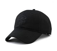 JZTDYPP Cappello Uomo Cappellino da Baseball Grande, da Uomo, Estivo, da Donna, in Cotone, con Visiera Grande, Snapback, Nero, 60-65 Cm