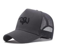 JZTDYPP Cappello Uomo Cappellino Estivo da Donna in Rete, da Uomo, Grande, con Snapback, in Cotone Rigido, da Camionista, con Testa Grande, da Uomo, Oversize, Grigio, 55-60 Cm