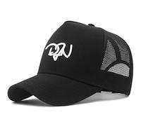 JZTDYPP Cappello Uomo Cappellino Estivo da Donna in Rete, da Uomo, Grande, con Snapback, in Cotone Rigido, da Camionista, con Testa Grande, da Uomo, Oversize, Nero E Bianco, 60-65 Cm