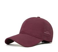 JZTDYPP Cappello Uomo Cappellino Estivo da Donna, per papà, per attività All'Aperto, Casual, Sportivo, Ad Asciugatura Rapida, per Campeggio, con Testa Grande, Oversize, Grande, Snapback, Bordeaux,