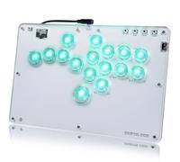 JZW-Shop Haute42 Arcade Stick R16, controller arcade a tutti i pulsanti per Switch, PC, PS4, PS3, Steam Deck, bastone da combattimento arcade ultra sottile con piastra superiore rimovibile, supporta