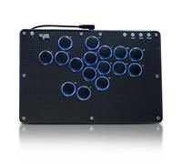 JZW-Shop Haute42 - Bastone da arcade senza leva, texture T16 | Tutti i pulsanti compatibili con Switch/PC/PS4/PS3/Steam Deck, Turbo e Custom RGB, supporta hot swap e SOCD