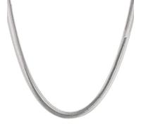JZWCHQ 16/06/18/20/22/24 pollici 6 mm collana catena serpente piatta per donna, 60cm