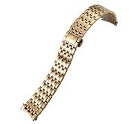 JZWCHQ 20 mm da 16 mm da 19 mm in acciaio inossidabile sostituzione della fascia di guardia per Omega de Ville Prestige Orbis Edition Orologio Orologio Bracciale Glossy Metal Glossy