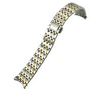 JZWCHQ 20 mm da 16 mm da 19 mm in acciaio inossidabile sostituzione della fascia di guardia per Omega de Ville Prestige Orbis Edition Orologio Orologio Bracciale Glossy Metal Glossy