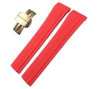 JZWCHQ 21mm Colorful FluoUs in gomma fluorro di guardia per Patek Philippe 5164A 5167a Aquanaut Philippe Series Seriesupple Butterfly Silicone Watch Strap