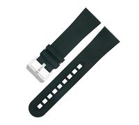 JZWCHQ 23,0 mm in gomma fluida pellicola morbida per blancpain cinghia cinquanta fathoms 5000 5015 braccialetti di cinghia di orologio nero origine