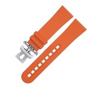 JZWCHQ 23,0 mm in gomma fluida pellicola morbida per blancpain cinghia cinquanta fathoms 5000 5015 braccialetti di cinghia di orologio nero origine